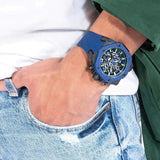 Buy Shop Guess Formula Multifunction Blue Dial Blue Silicone Strap Watch For Men - GW0579G3 USA Online