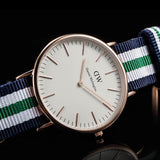 Buy Shop Daniel Wellington Classic Nottingham White Dial Two Tone NATO Strap Watch For Men - 0108DW USA Online