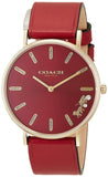 Buy Shop Coach Perry Red Dial Red Leather Strap Watch for Women - 14503852 USA Online