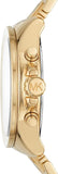 Michael Kors Wren Chronograph Gold Dial Gold Steel Strap Watch for Women - MK6952