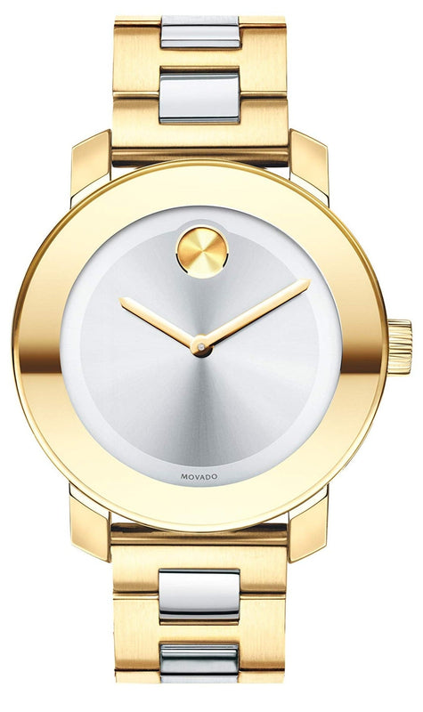 Buy Shop Movado Bold Silver Dial Two Tone Steel Strap Watch for Women - 3600129 USA Online