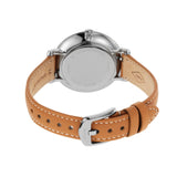 Buy Shop Fossil Jacqueline Three Hand Date Luggage Blue Dial Brown Leather Strap Watch for Women - ES4274 USA Online