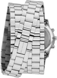 Buy Shop Michael Kors Runway 18K Rhodium Plated Triple Wrap Silver Dial Silver Steel Strap Watch for Women - MK7451 USA Online