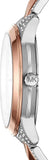 Buy Shop Michael Kors Runway Mercer Crystals Silver Dial Two Tone Steel Strap Watch For Women - MK6716 USA Online