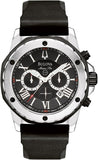 Bulova Marine Star Chronograph Black Dial Black Rubber Strap Watch for Men - 98B127