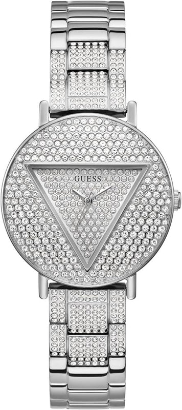 Buy Shop Guess Trend Diamonds Silver Dial Silver Steel Strap Watch for Women - GW0512L1 USA Online