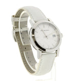 Buy Shop Burberry The City White Dial White Leather Strap Watch for Women - BU9128 USA Online