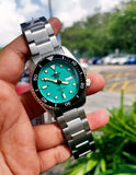 Buy Shop Seiko 5 Sports SKX Midi Automatic Teal Dial Silver Steel Strap Watch For Men - SRPK33K1 USA Online