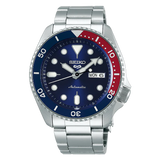 Seiko 5 Sports Automatic Blue Dial Silver Steel Strap Watch For Men - SRPD53K1