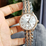Buy Shop Emporio Armani Classic Silver Dial Two Tone Steel Strap Watch For Men - AR1839 USA Online