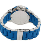 Buy Shop Marc Jacobs Rock Chronograph Blue Dial Blue Silicone Strap Watch for Women - MBM2575 USA Online