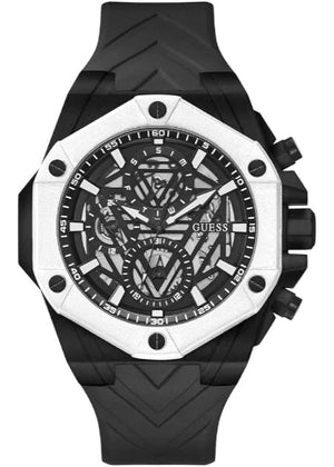 Buy Shop Guess Formula Chronograph Black Dial Black Silicone Strap Watch For Men - GW0579G1 USA Online