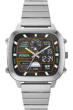 Buy Shop Fossil Retro Analog-Digital Black Dial Silver Steel Strap Watch for Men - FS5890 USA Online