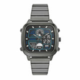 Buy Shop Fossil Retro Analog-Digital Black Dial Grey Steel Strap Watch for Men - FS5892 USA Online