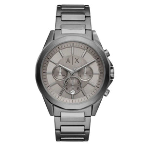 Buy Shop Armani Exchange Drexler Chronograph Grey Dial Grey Steel Strap Watch For Men - AX2603 USA Online