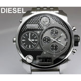 Buy Shop Diesel Mr Daddy 1.0 Black Dial Stainless Steel Stainless Watch For Men - DZ7221 USA Online