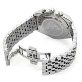 Buy Shop Emporio Armani Franco Black Dial Silver Steel Strap Watch For Men - AR0373 USA Online