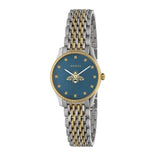 Buy Shop Gucci G Timeless Quartz Blue Dial Two Tone Steel Strap Watch For Women - YA1265029 USA Online