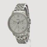 Buy Shop Fossil Neutra Chronograph Silver Dial Silver Steel Strap Watch for Women - ES5217 USA Online