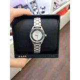 Marc Jacobs Tether Silver Transparent Dial Stainless Steel Strap Watch for Women - MBM3416