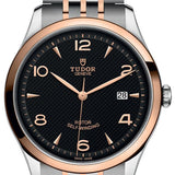 Tudor 1926 Automatic Black Dial Two Tone Steel Strap Watch for Men - M91651-0003