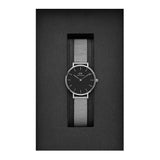 Buy Shop Daniel Wellington Petite Sterling Black Dial Silver Mesh Bracelet Watch For Women - DW00100218 USA Online