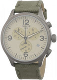 Buy Shop Tissot T Sport Chrono XL Beige Dial Green Nylon Strap Watch for Men - T116.617.37.267.00 USA Online