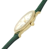Buy Shop Fossil Jacqueline Multifunction Moonphase Mother of Pearl White Dial Green Leather Strap Watch for Women - ES5244 USA Online