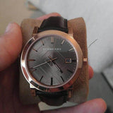 Buy Shop Burberry The City Brown Dial Brown Leather Strap Watch for Men - BU9013 USA Online