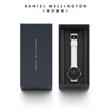 Buy Shop Daniel Wellington Classic Petite Bondi Black Dial White Leather Strap Watch For Women - DW00100284 USA Online