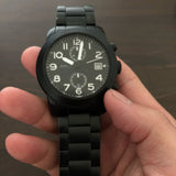 Buy Shop Marc Jacobs Larry Chronograph Black Dial Black Steel Strap Watch for Men - MBM5052 USA Online