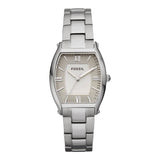 Buy Shop Fossil Wallace Designer Silver Dial Silver Steel Strap Watch for Women - ES3057 USA Online