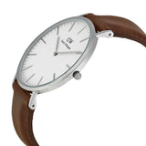Buy Shop Daniel Wellington Classic Bristol Quartz White Dial Brown Leather Strap Watch For Men - DW00100023 USA Online
