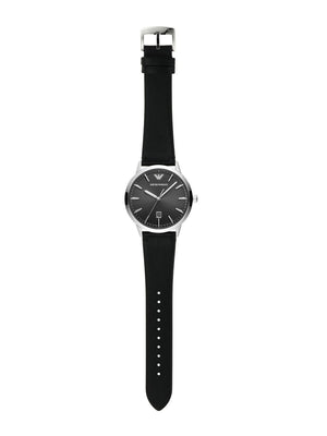 Buy Shop Emporio Armani Ruggero Black Dial Black Leather Strap Watch for Men - AR11193 USA Online