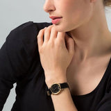Buy Shop Marc Jacobs Baker Black Dial Black Leather Strap Watch for Women - MBM1273 USA Online