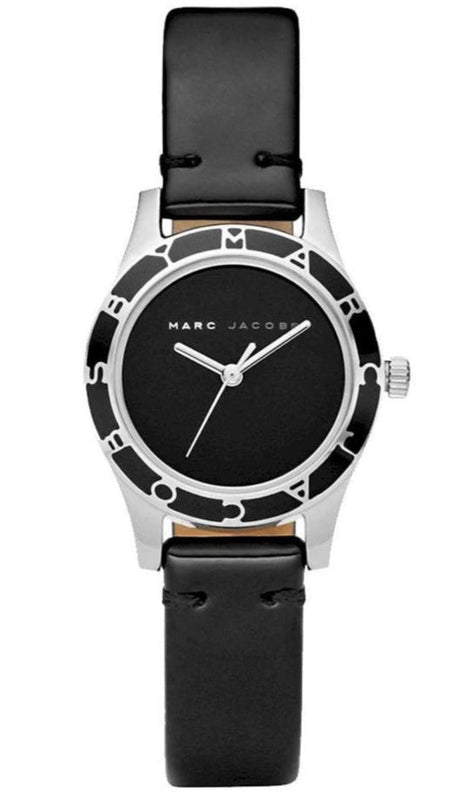 Buy Shop Marc Jacobs Blade Black Dial Black Leather Strap Watch for Women - MBM1082 USA Online
