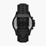 Buy Shop Michael Kors Everest Chronograph Black Dial Black Leather Strap Watch For Men - MK9053 USA Online