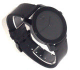 Buy Shop Movado Bold Black Dial Black Leather Strap Watch For Men - 3600306 USA Online