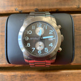 Buy Shop Marc Jacobs Larry Chronograph Black Dial Grey Steel Strap Watch for Men - MBM5051 USA Online
