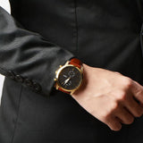 Buy Shop Fossil Townsman Chronograph Black Dial Brown Leather Strap Watch for Men - FS5338 USA Online