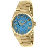 Buy Shop Michael Kors Channing Turquoise Dial Gold Steel Strap Watch For Women - MK5894 USA Online