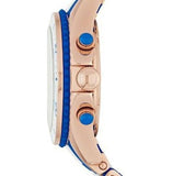 Buy Shop Marc Jacobs Rock Chronograph White Dial Two Tone Silicone Strap Watch for Women - MBM2594 USA Online