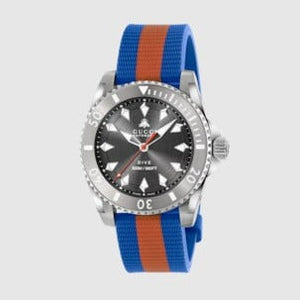 Buy Shop Gucci Dive Automatic Grey Dial Two Tone Rubber Strap Watch for Men - YA136352 USA Online