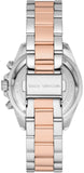 Buy Shop Michael Kors Bradshaw Chronograph White Dial Two Tone Steel Strap Watch For Women - MK7258 USA Online