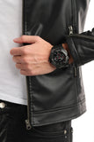 Buy Shop Guess Genesis Quartz Black Dial Black Silicone Strap Watch For Men - W1254G2 USA Online