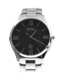Buy Shop Hugo Boss Governer Black Dial Silver Steel Strap Watch for Men - 1513488 USA Online
