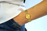 Buy Shop Tissot Lovely Gold Dial Gold Steel Strap Watch For Women - T058.009.33.021.00 USA Online