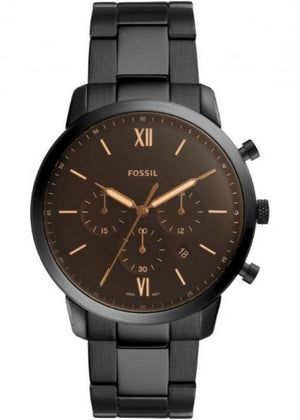 Buy Shop Fossil Neutra Chronograph Black Dial Black Steel Strap Watch for Men - FS5525 USA Online