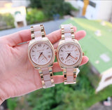 Buy Shop Michael Kors Bryn Rose Gold Dial Two Tone Steel Strap Watch for Women - MK6135 USA Online