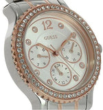Buy Shop Guess Enchanting Diamonds Silver Dial Two Tone Steel Strap Watch for Women - W0305L3 USA Online
